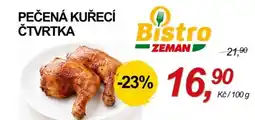 ZEMAN Pečená kuřecí čtvrtka nabídka