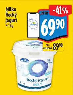 Albert Milko Řecký jogurt nabídka