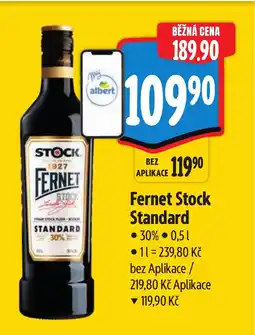 Albert Fernet Stock Standard nabídka