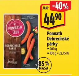 Albert Ponnath Debrecínské párky nabídka
