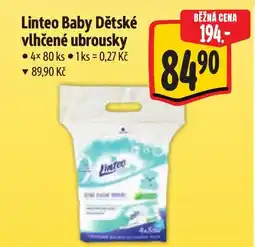 Albert Linteo Baby Dětské vlhčené ubrousky nabídka