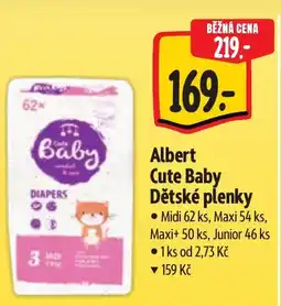 Albert Albert Cute Baby Dětské plenky nabídka