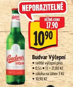 Albert Budvar Výčepní nabídka