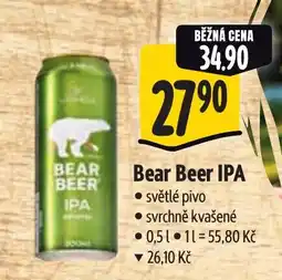 Albert Bear Beer IPA nabídka
