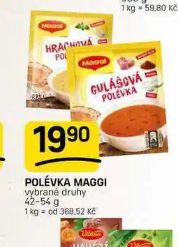 Flop GULÁŠOVÁ POLÉVKA POLÉVKA MAGGI vybrané druhy nabídka