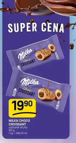 Flop MILKA CHOCO CROISSANT vybrané druhy nabídka