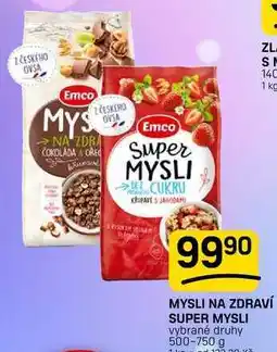 Flop MYSLI NA ZDRAVÍ SUPER MYSLI vybrané druhy nabídka