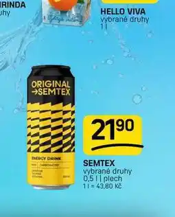 Flop SEMTEX vybrané druhy 0,5l, plech nabídka