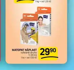 Flop MATOPAT NÁPLAST vybrané druhy 1-20 ks nabídka