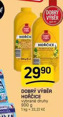 Flop DOBRÝ VÝBĚR HOŘČICE vybrané druhy nabídka
