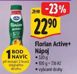 Albert Florian Active+ Nápoj nabídka