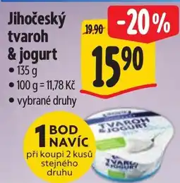Albert Jihočeský tvaroh & jogurt nabídka