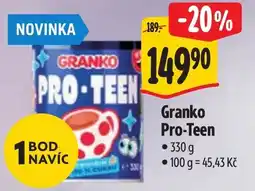 Albert Granko Pro-Teen nabídka