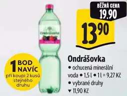 Albert Ondrášovka ochucená minerální voda nabídka