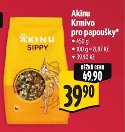 Albert Akinu Krmivo pro papoušky nabídka