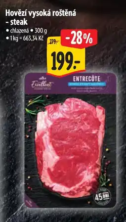 Albert Hovězí vysoká roštěná - steak nabídka