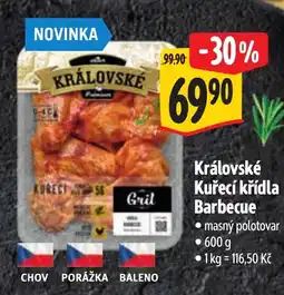 Albert Královské Kuřecí křídla Barbecue nabídka