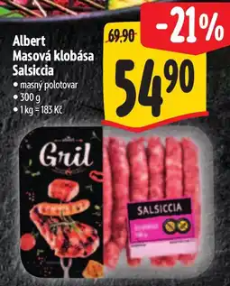 Albert Albert Masová klobása Salsiccia nabídka