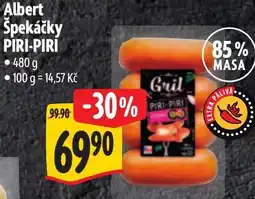 Albert Albert Spekáčky PIRI-PIRI nabídka