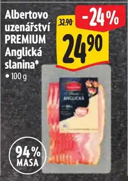 Albert Albertovo uzenářství PREMIUM Anglická slanina nabídka