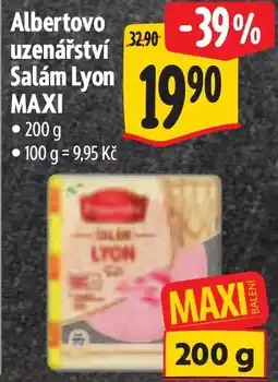 Albert Albertovo uzenářství Salám Lyon MAXI nabídka