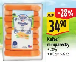 Albert Kuřecí minipárečky nabídka