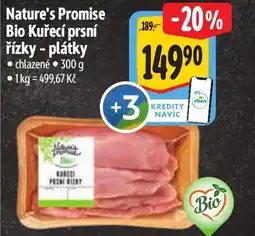 Albert Nature's Promise Bio Kuřecí prsní řízky - plátky nabídka