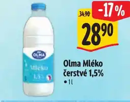 Albert Olma Mléko čerstvé 1,5% nabídka