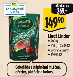 Albert Lindt Lindor nabídka