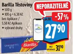 Albert Barilla Těstoviny nabídka