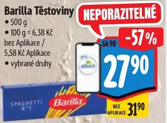 Albert Barilla Těstoviny nabídka