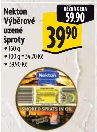 Albert Nekton Výběrové uzené šproty nabídka