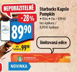 Albert Starbucks Kapsle Pumpkin nabídka