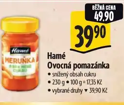 Albert Hamé Ovocná pomazánka nabídka