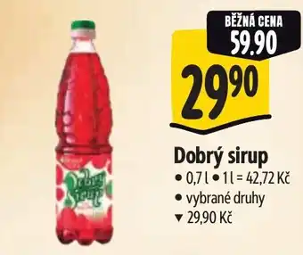 Albert Dobrý sirup nabídka
