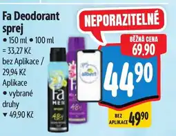 Albert Fa Deodorant sprej nabídka