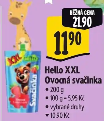Albert Hello XXL Ovocná svačinka nabídka