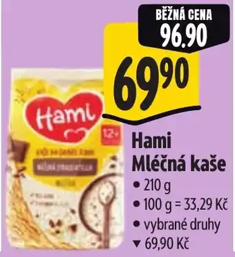 Albert Hami Mléčná kaše nabídka