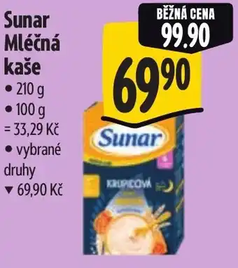 Albert Sunar Mléčná kaše nabídka
