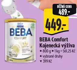Albert BEBA Comfort Kojenecká výživa nabídka