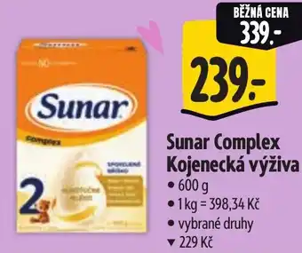 Albert Sunar Complex Kojenecká výživa nabídka