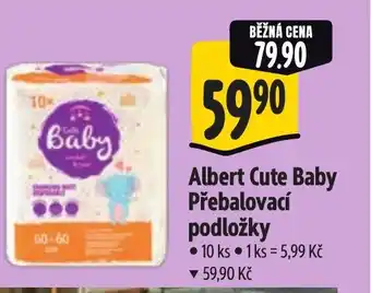 Albert Albert Cute Baby Přebalovací podložky nabídka