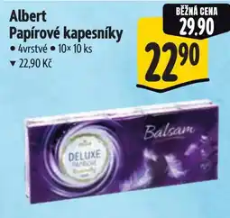 Albert Albert Papírové kapesníky nabídka