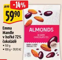 Albert Emma Mandle v hořké 72% čokoládě nabídka
