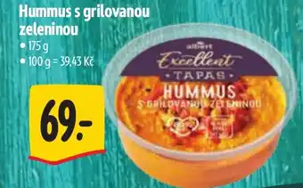 Albert Hummus s grilovanou zeleninou nabídka