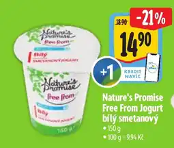 Albert Nature's Promise Free From Jogurt bílý smetanový nabídka