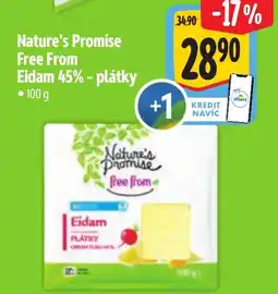 Albert Nature's Promise Free From Eidam 45% - plátky nabídka