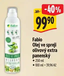 Albert Fabio Olej ve spreji olivový extra panenský nabídka