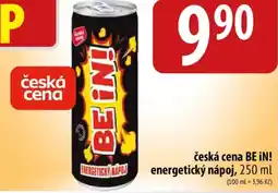 Bala Česká cena BE IN! energetický nápoj nabídka