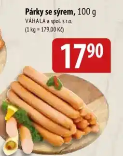 Bala Párky se sýrem nabídka